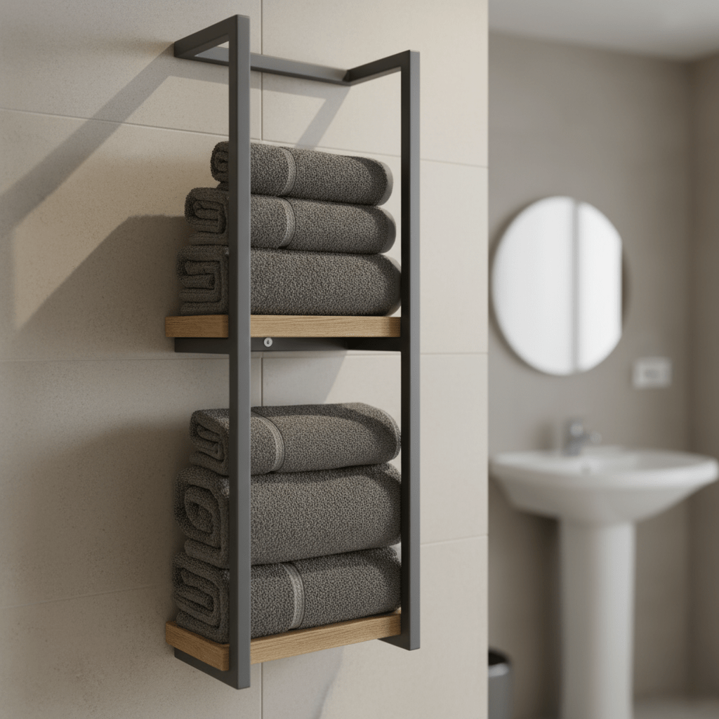 PUREDRY – Toallero de pared elegante – Diseño de acero inoxidable resistente a la oxidación