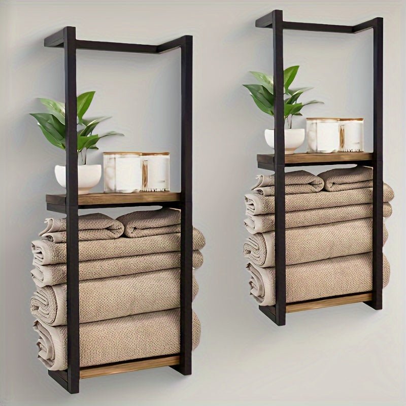 PUREDRY – Toallero de pared elegante – Diseño de acero inoxidable resistente a la oxidación
