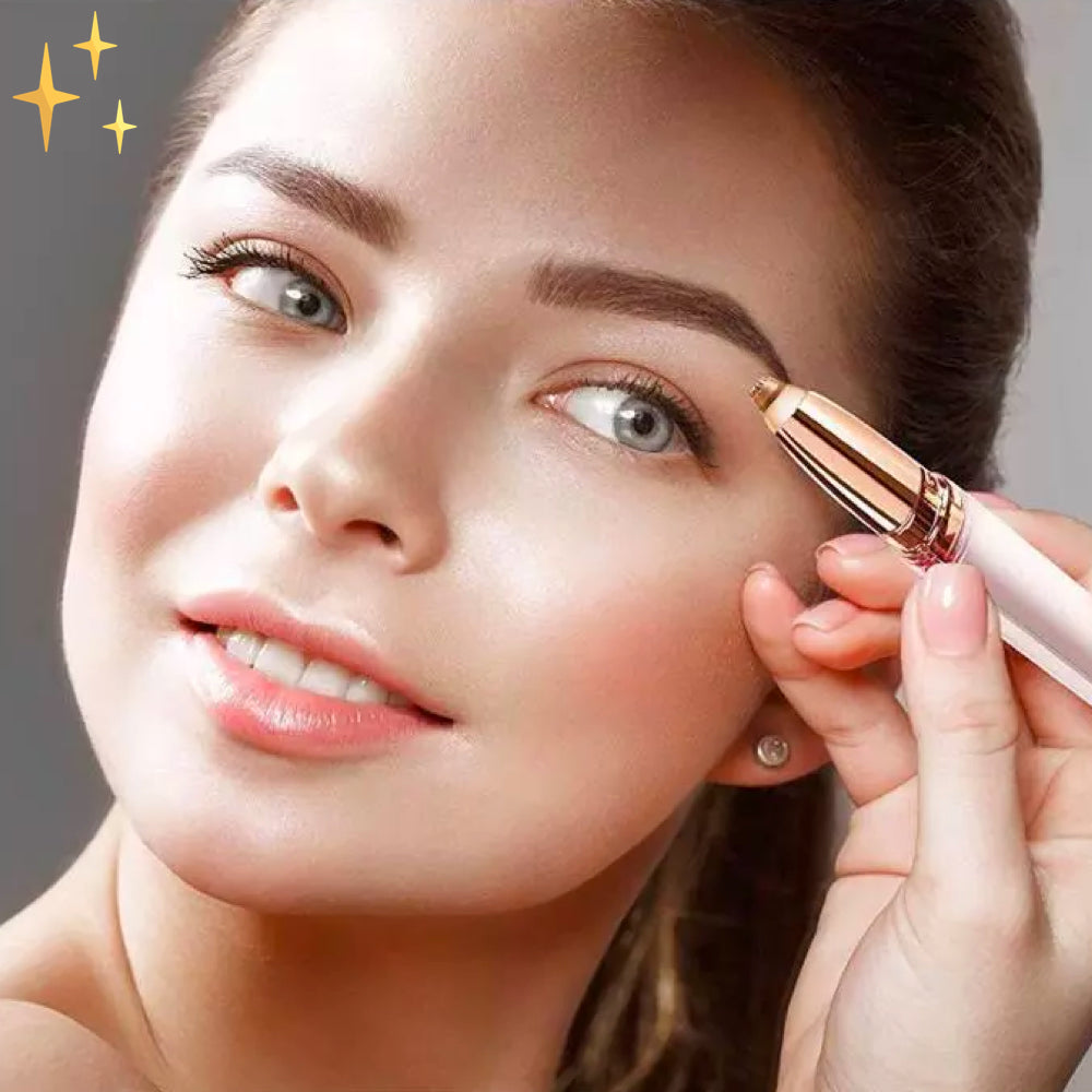 Recortador de cejas 2 en 1 para mujer – Depilación sin dolor