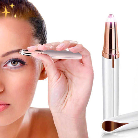 Recortador de cejas 2 en 1 para mujer – Depilación sin dolor