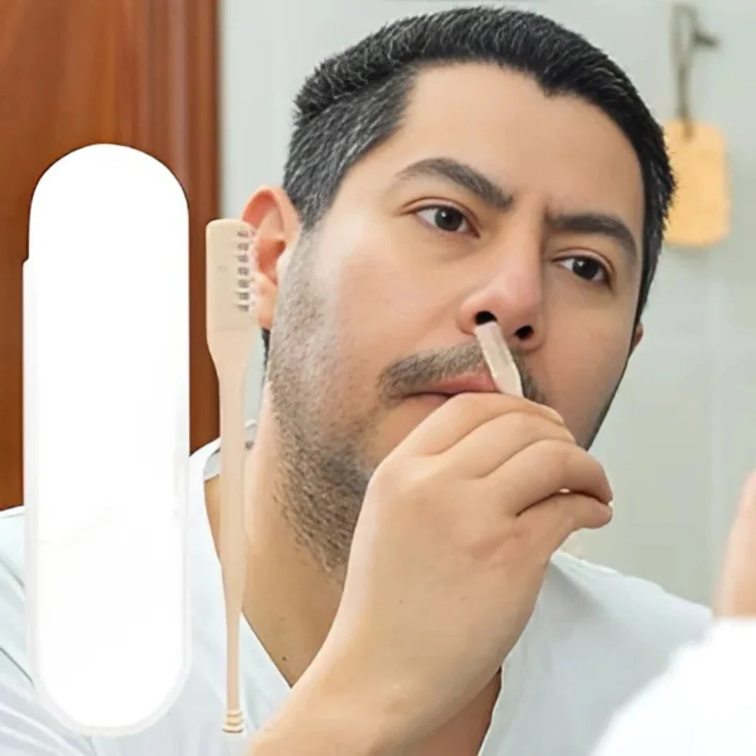 Recortador de pelos de nariz compacto con cabezal giratorio 360° – Precisión para hombres y mujeres
