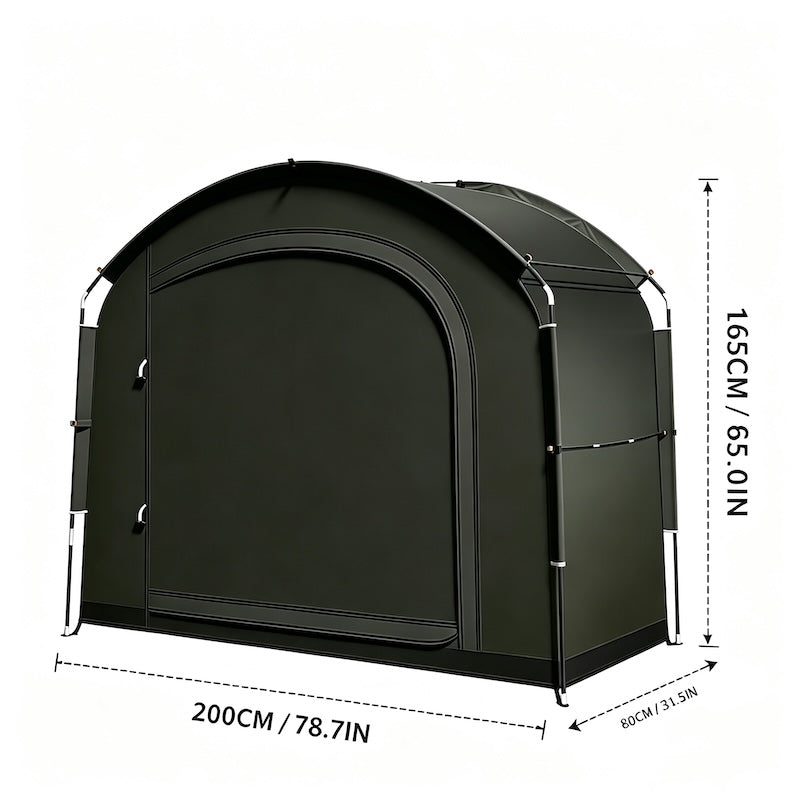 Refugio portátil impermeable para almacenamiento exterior