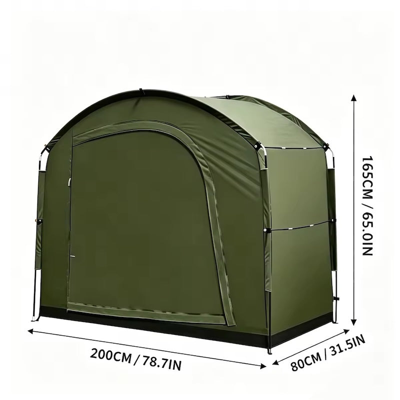 Refugio portátil impermeable para almacenamiento exterior