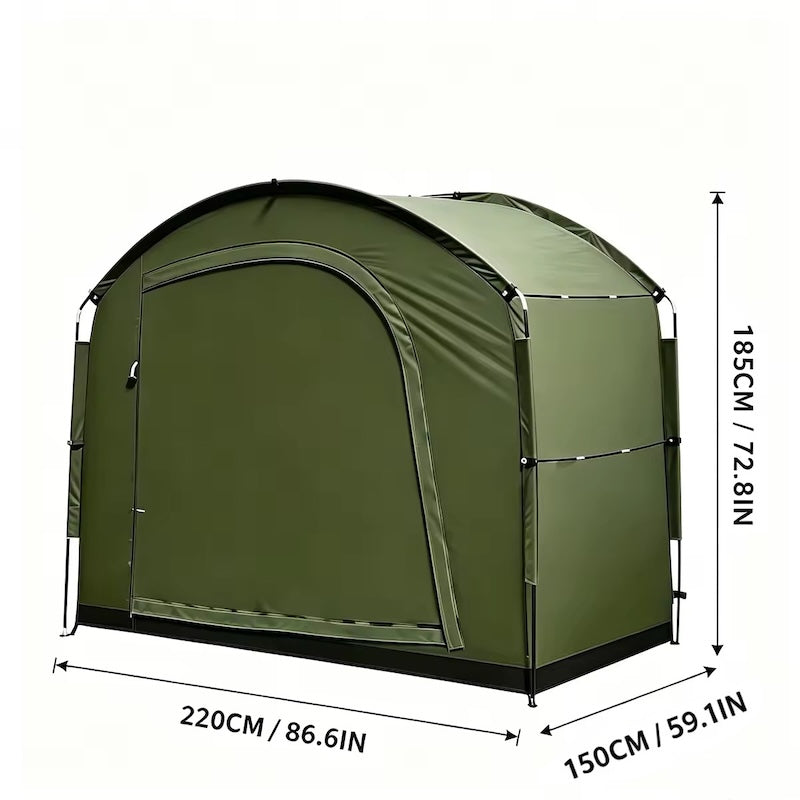 Refugio portátil impermeable para almacenamiento exterior