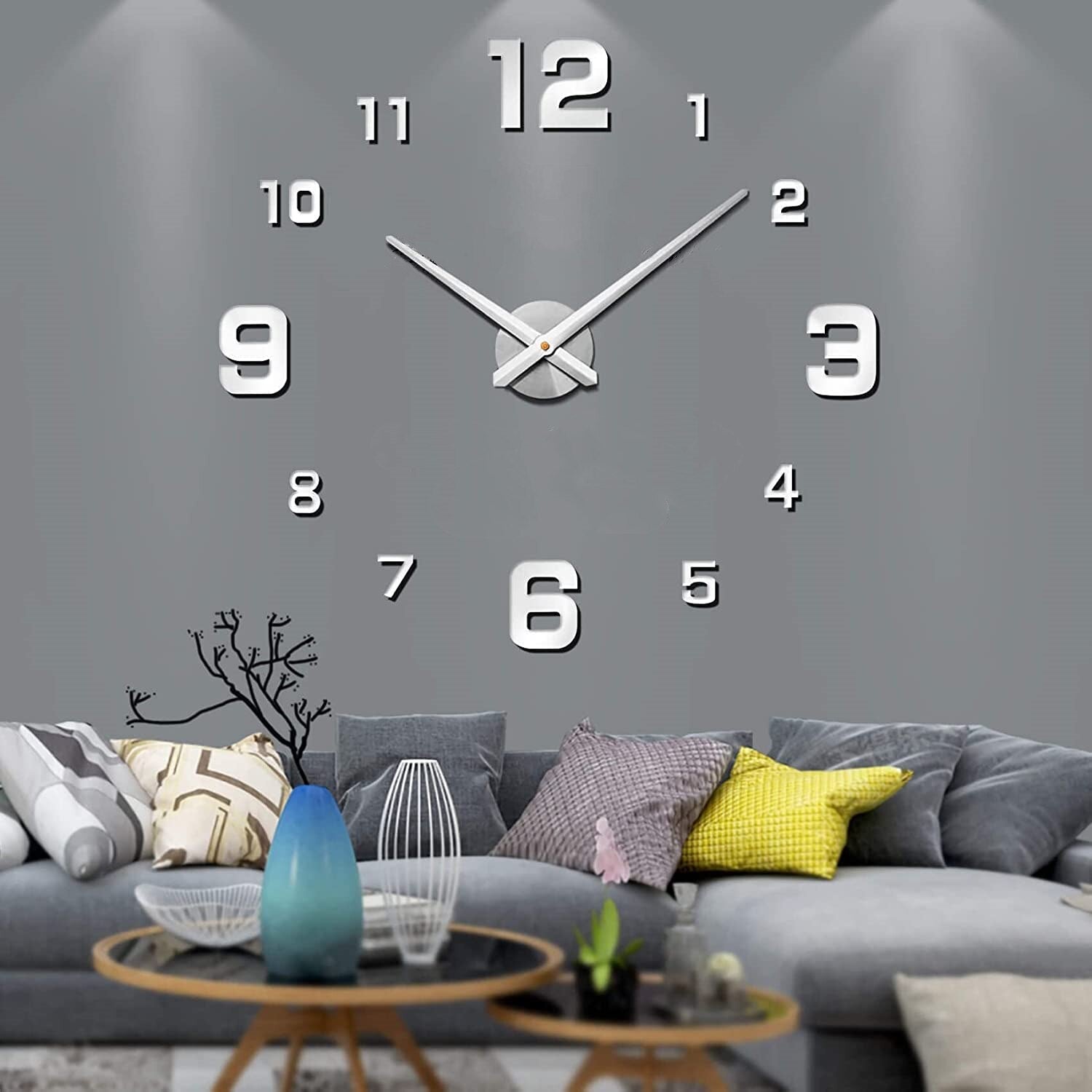 Reloj de pared moderno extragrande