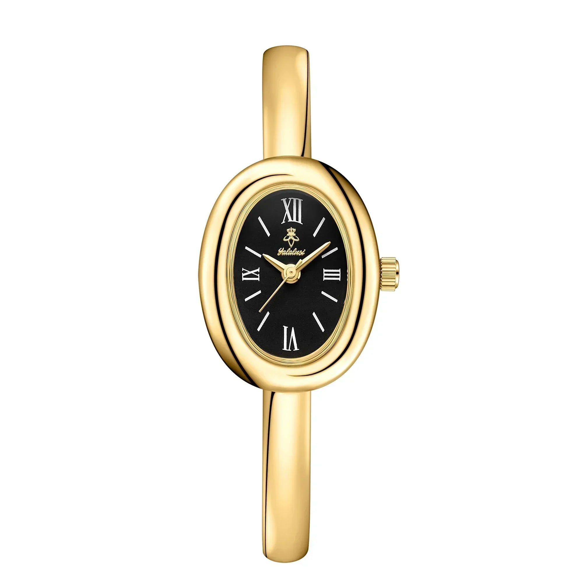 Reloj de pulsera ovalado elegante: moderno y clásico