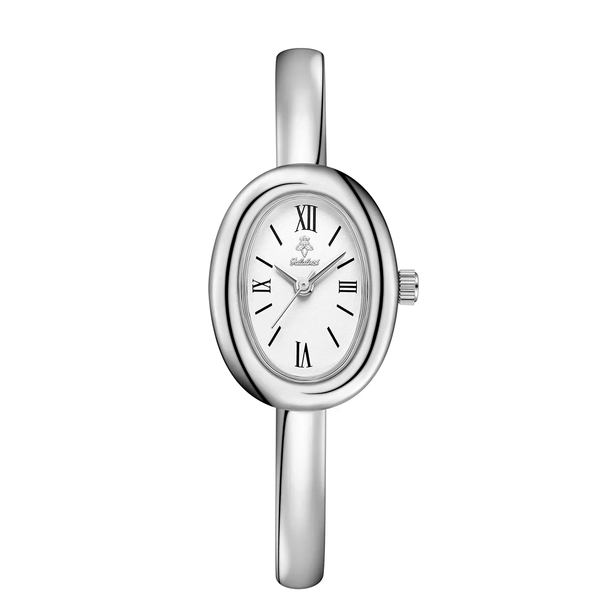 Reloj de pulsera ovalado elegante: moderno y clásico