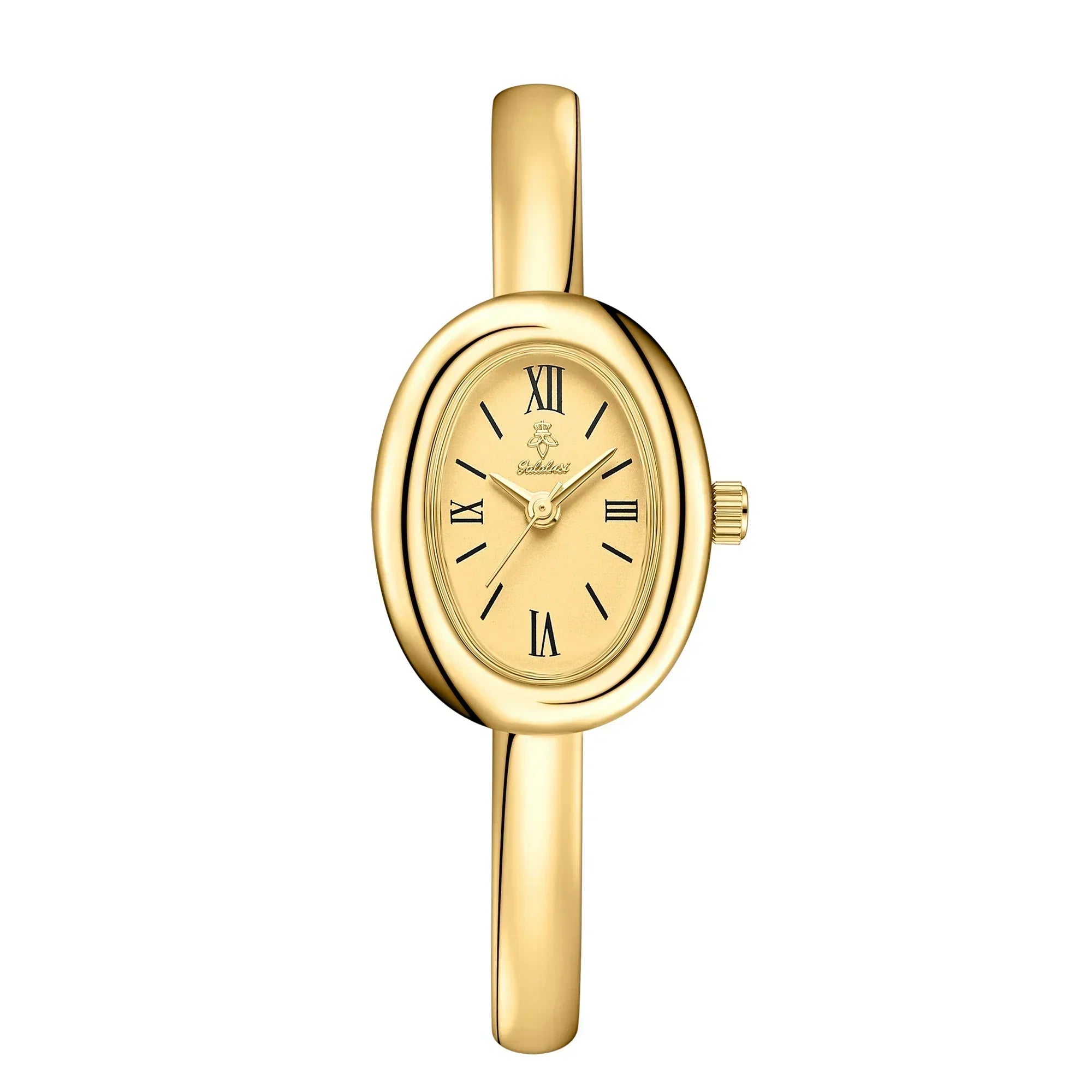 Reloj de pulsera ovalado elegante: moderno y clásico