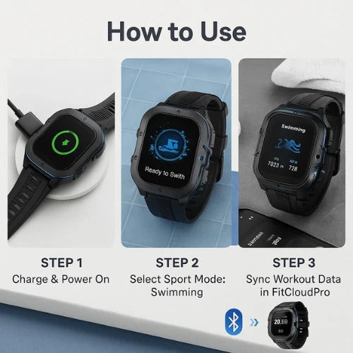 Reloj deportivo resistente al agua