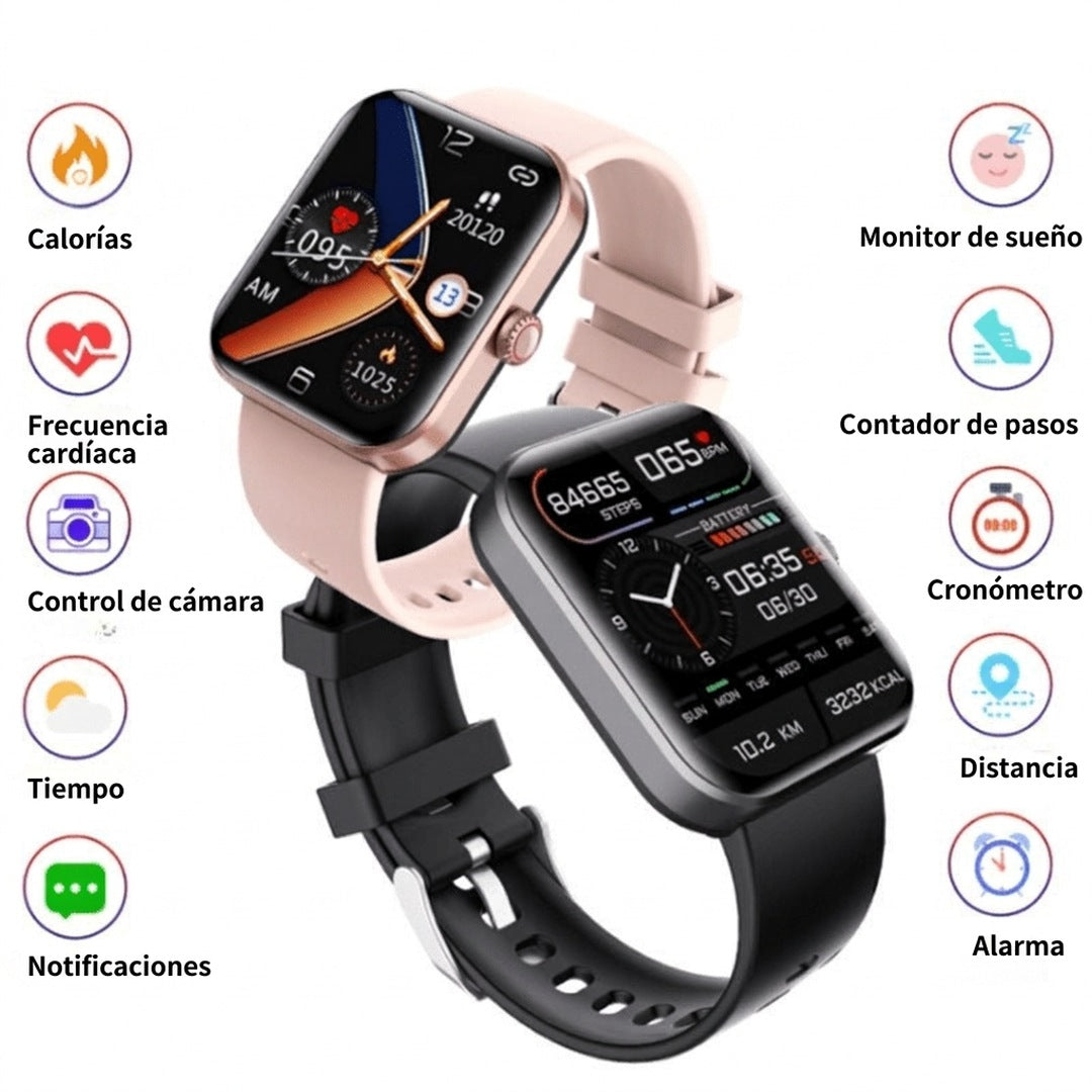 Reloj medidor de glucemia para monitorización sin dolor