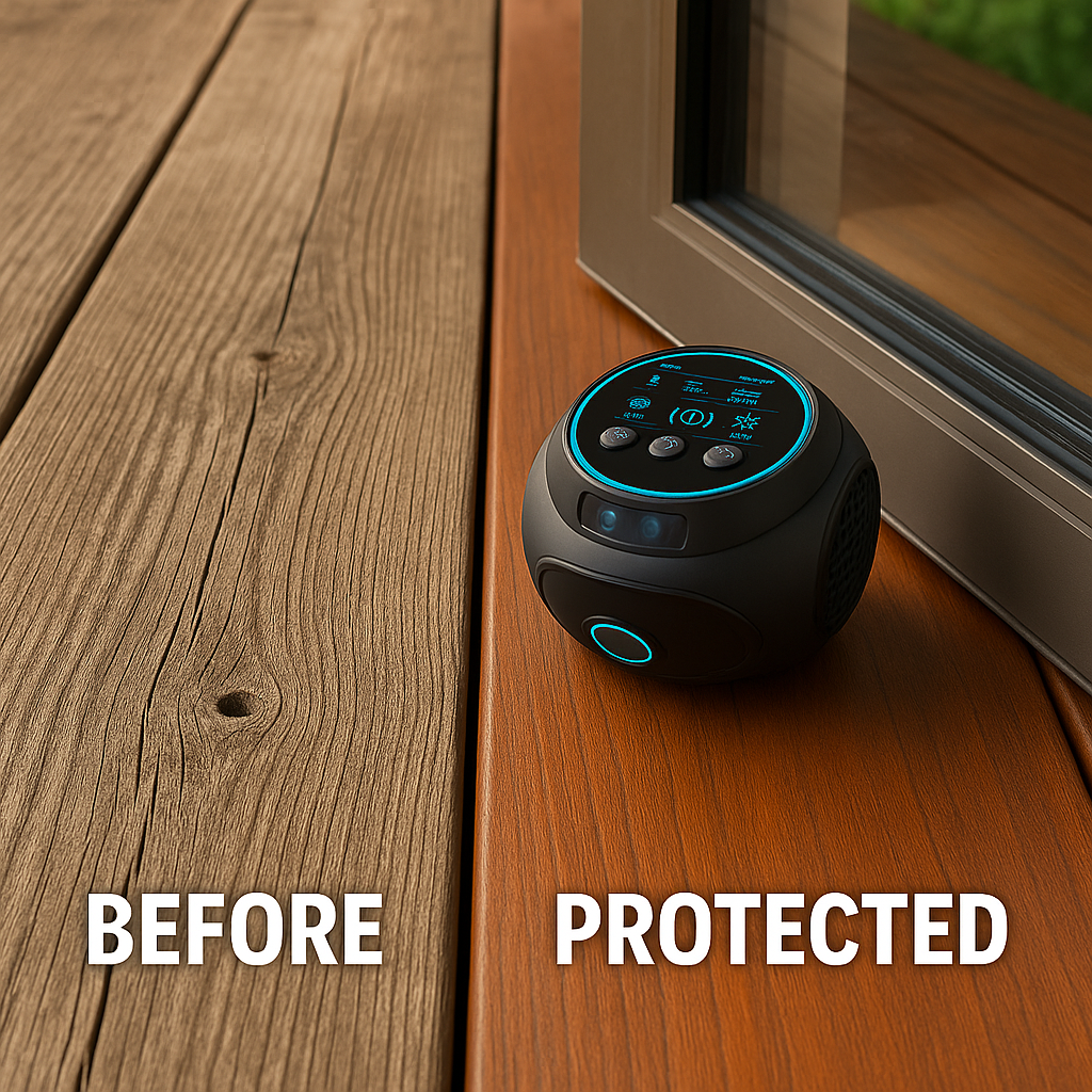 Repelente ultrasónico de abejas y avispas sin químicos con cobertura 360° para hogar y exterior