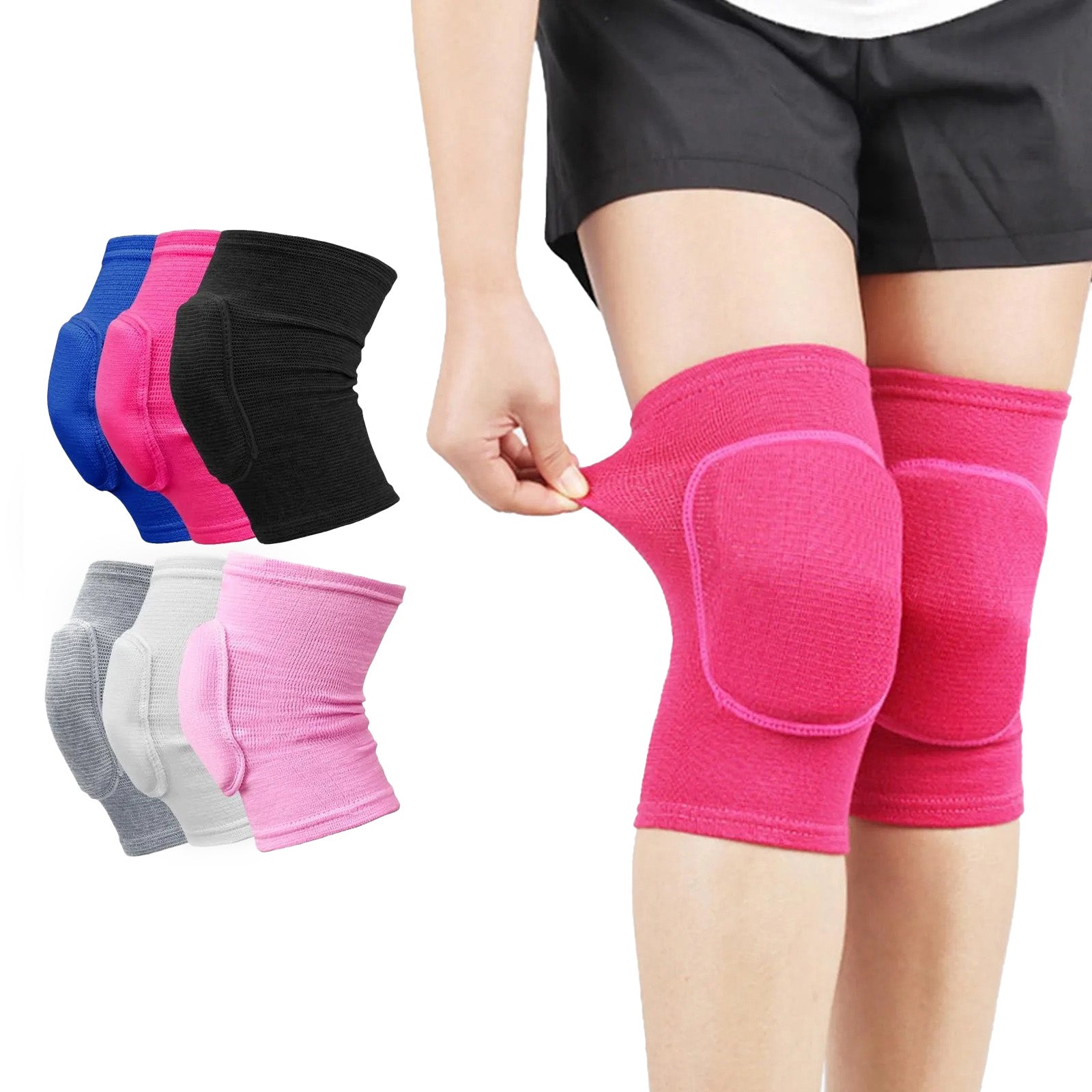 Rodilleras acolchadas para entrenamiento, yoga y tareas del hogar