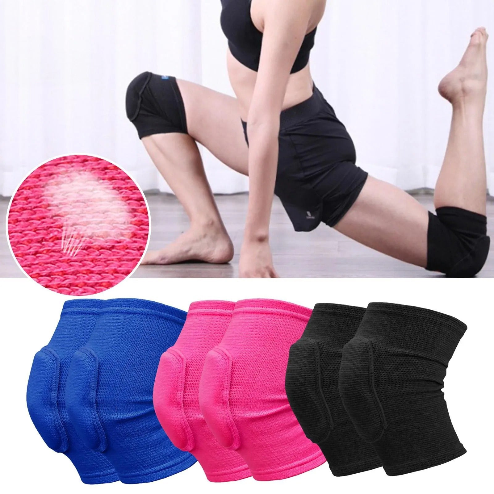 Rodilleras acolchadas para entrenamiento, yoga y tareas del hogar