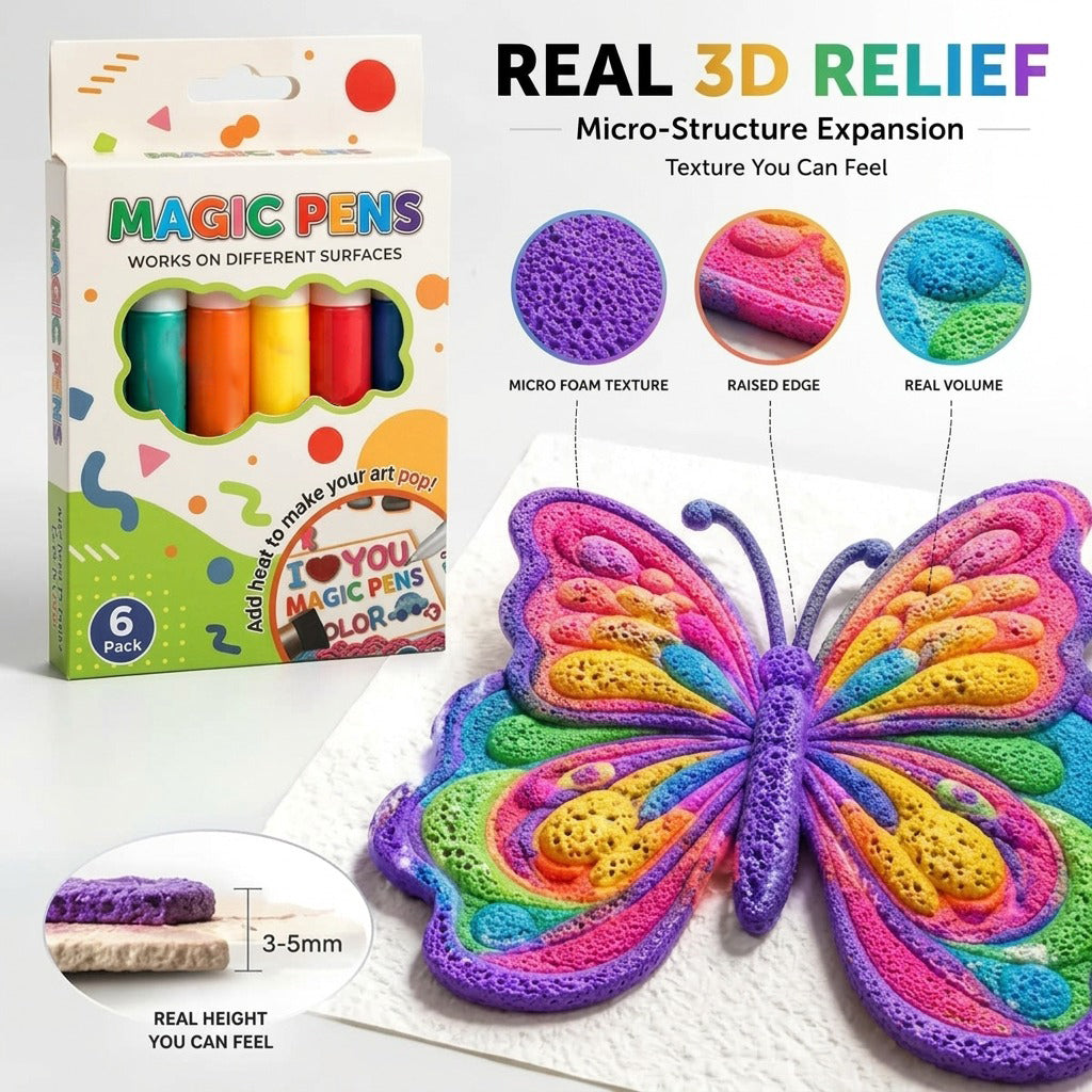 Rotuladores mágicos 3D — Dibuja y crea arte hinchable con un solo trazo