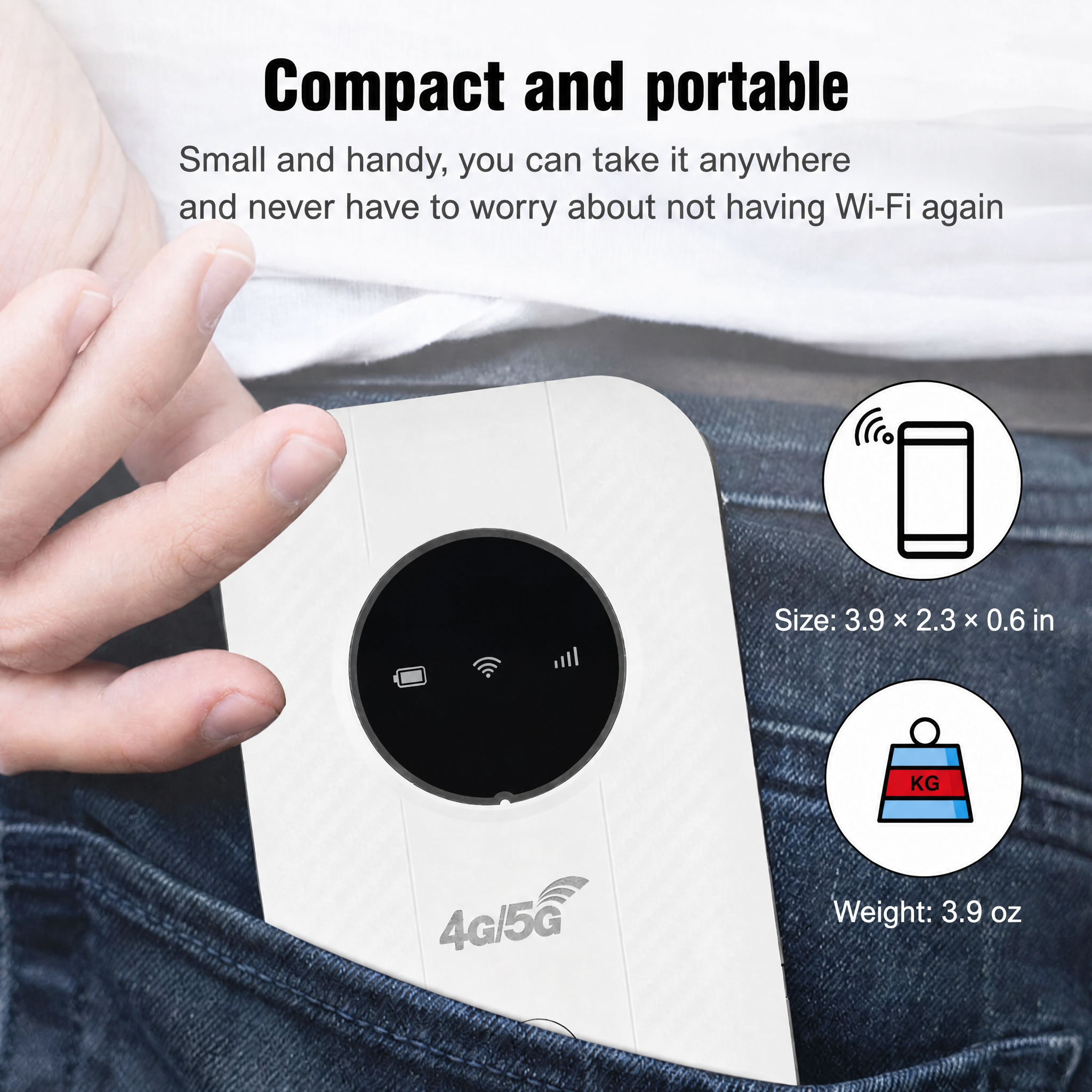 Router WiFi móvil | Hotspot 4G LTE | Rápido y portátil