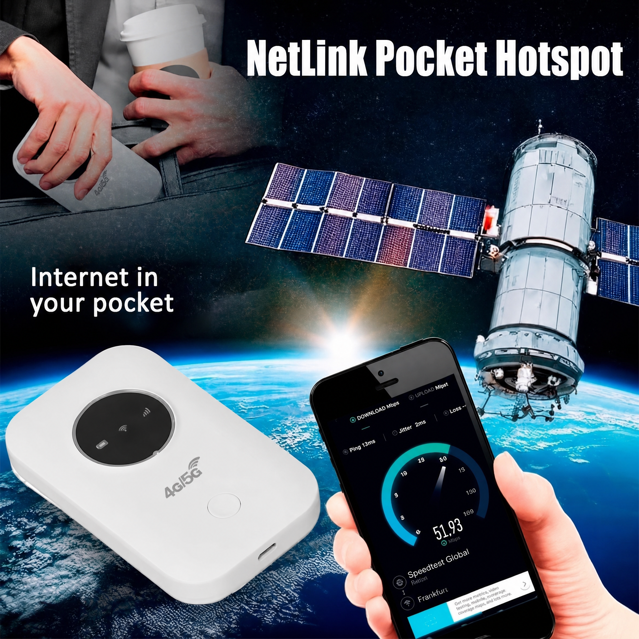 Router WiFi móvil | Hotspot 4G LTE | Rápido y portátil