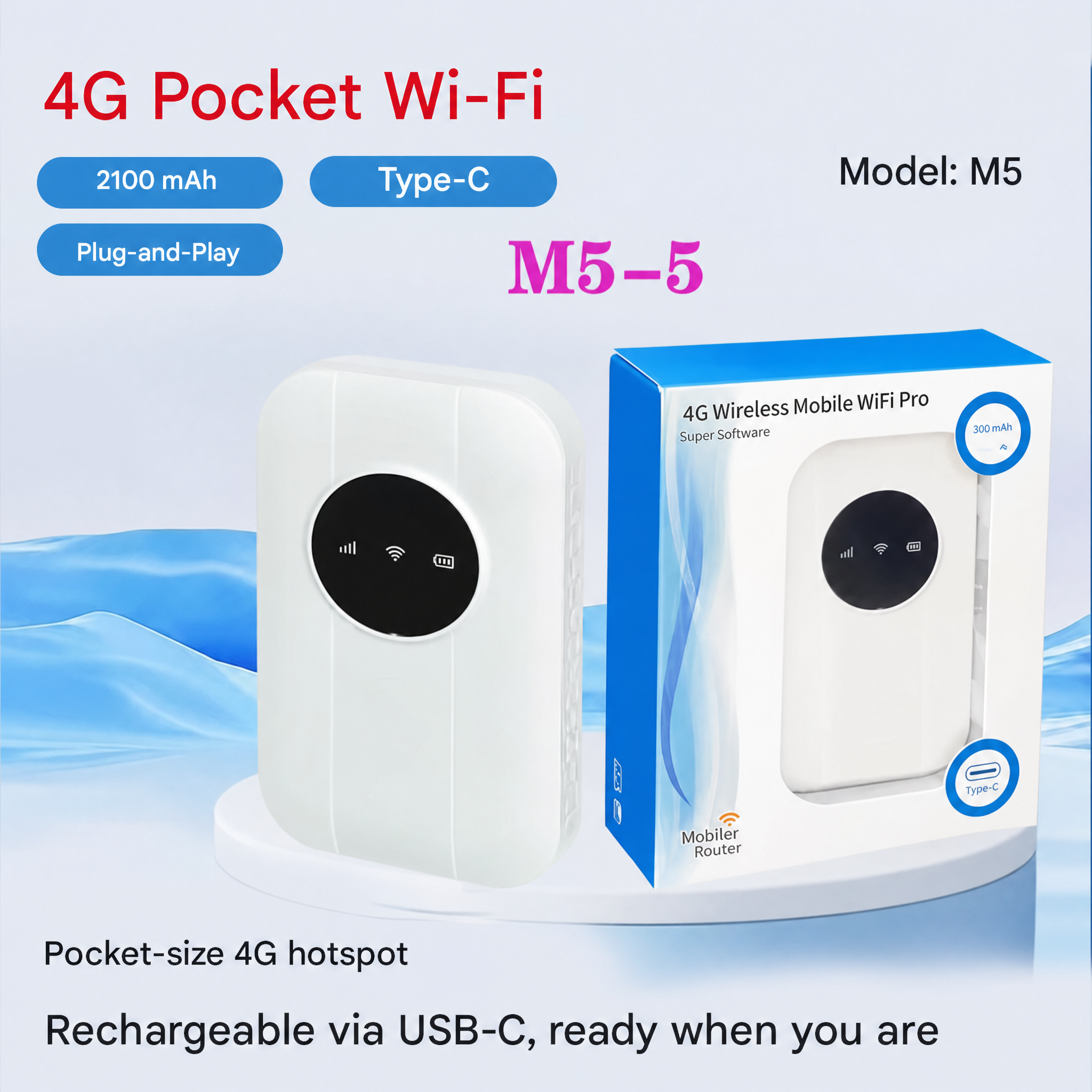 Router WiFi móvil | Hotspot 4G LTE | Rápido y portátil