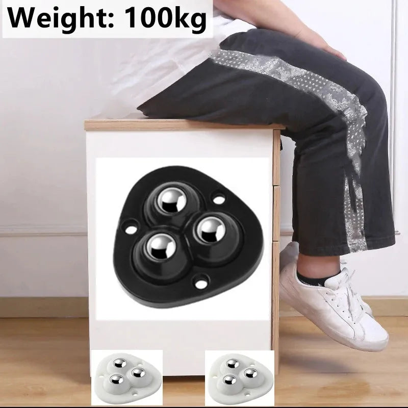 Ruedas giratorias autoadhesivas para mover muebles