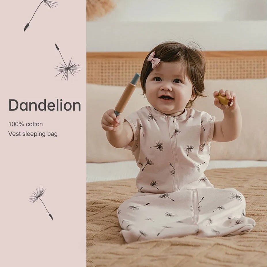 Saco de dormir floral para recién nacidos y bebés