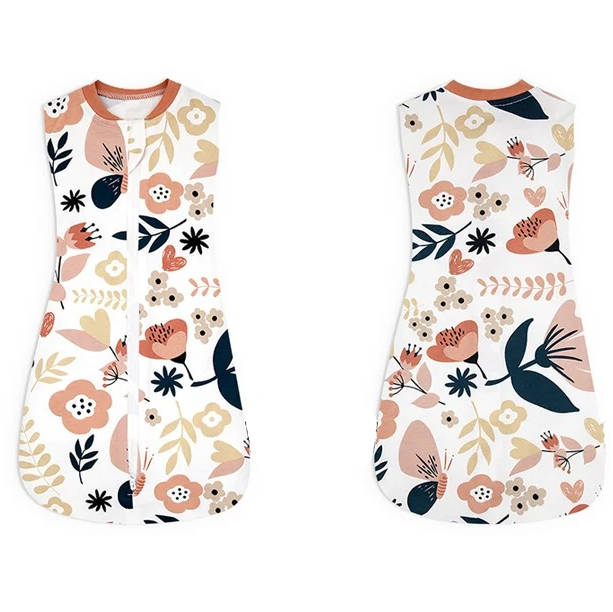 Saco de dormir floral para recién nacidos y bebés