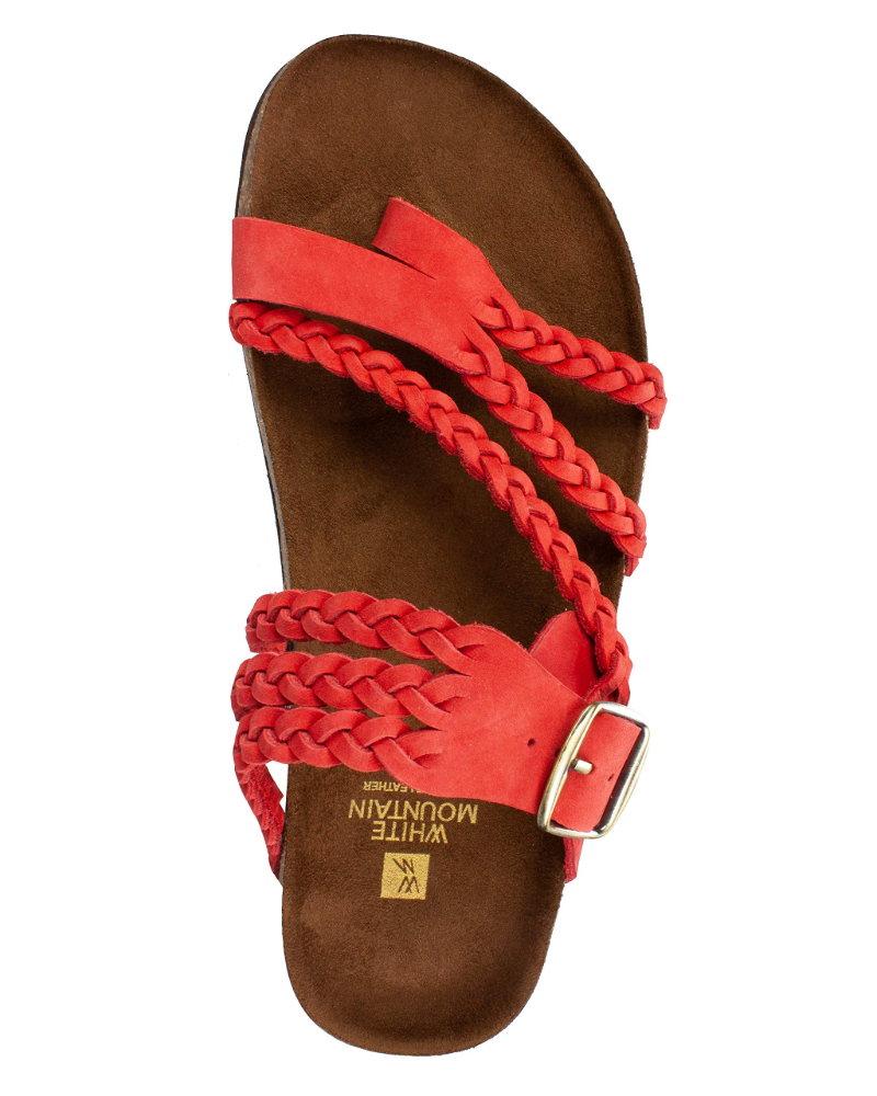 Sandalias de dedo trenzadas para mujer con suela ergonómica de confort