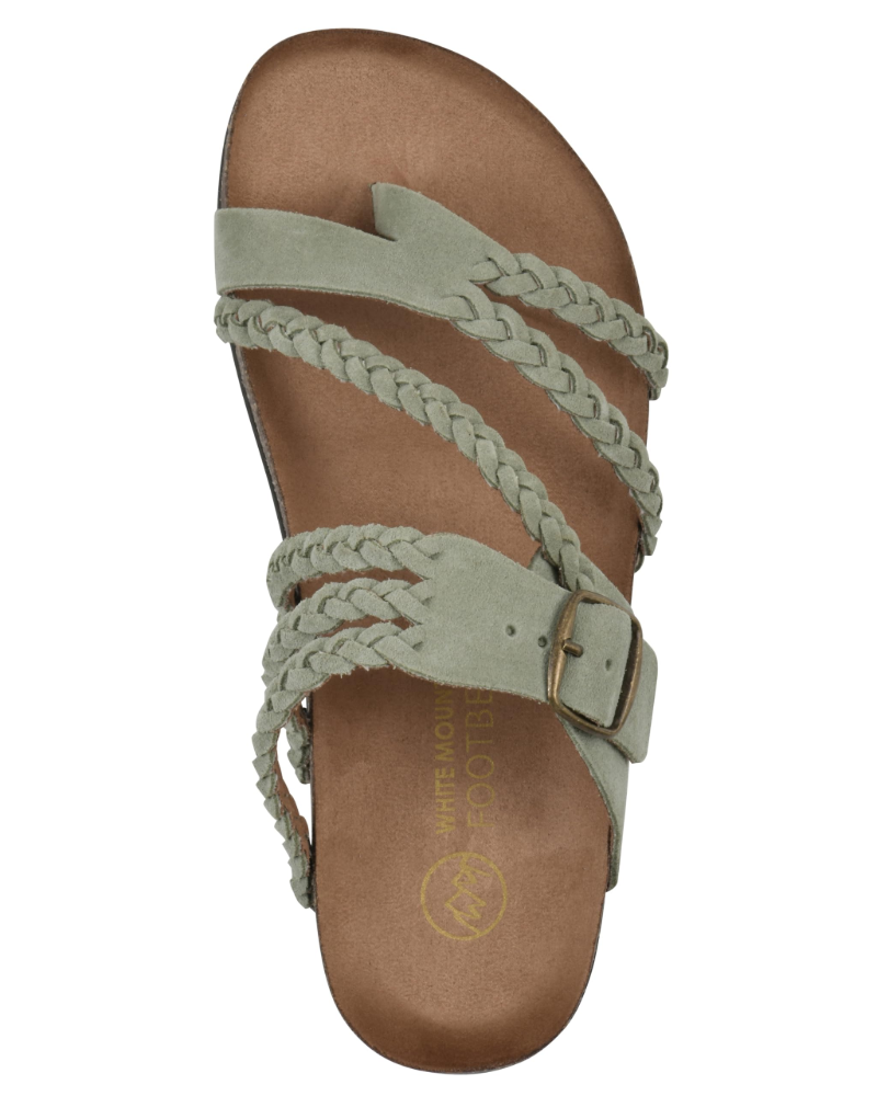 Sandalias de dedo trenzadas para mujer con suela ergonómica de confort