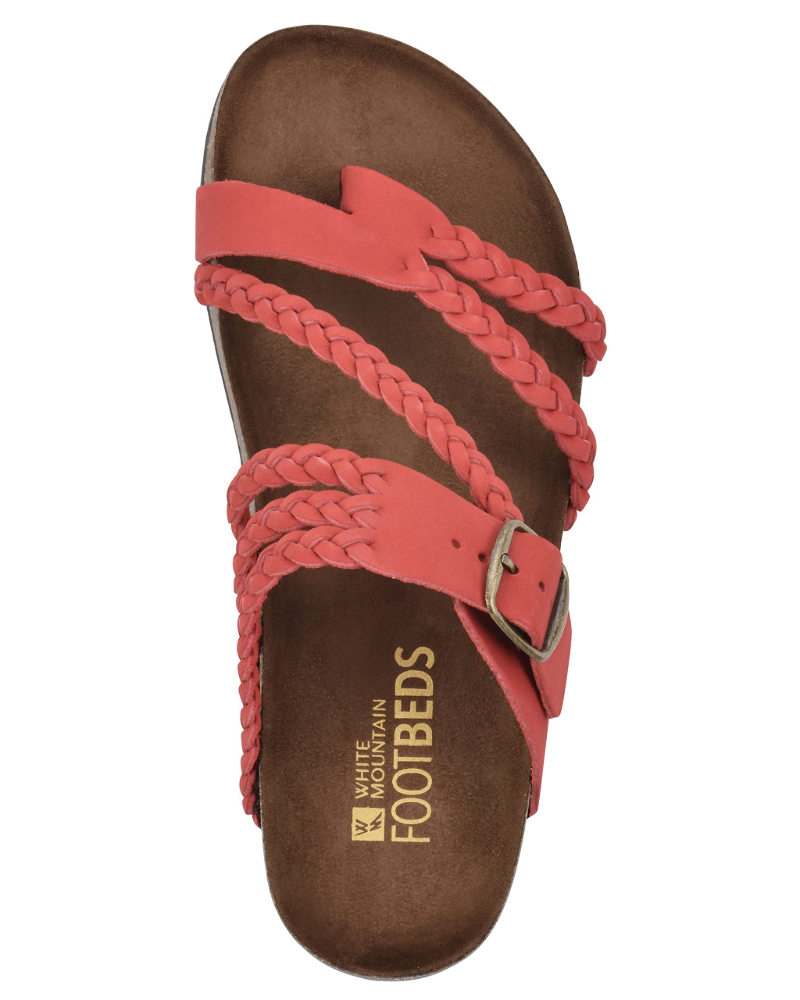 Sandalias de dedo trenzadas para mujer con suela ergonómica de confort