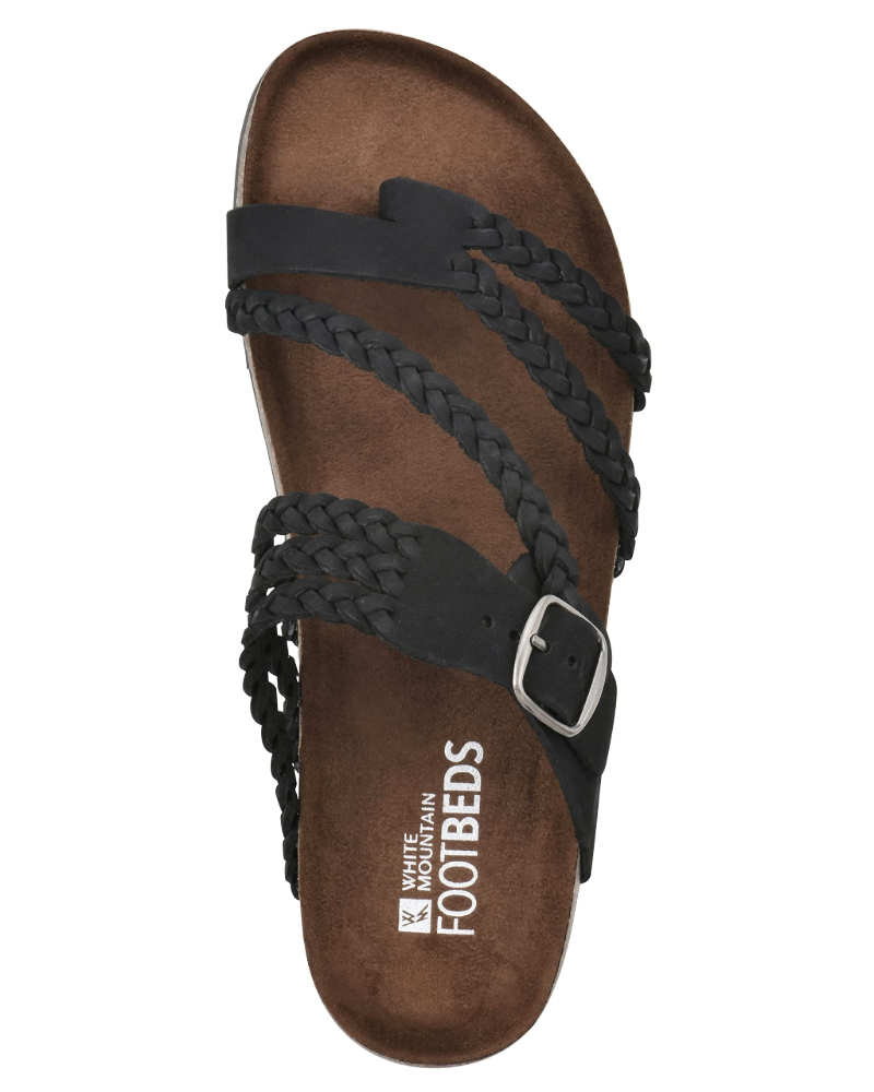Sandalias de dedo trenzadas para mujer con suela ergonómica de confort