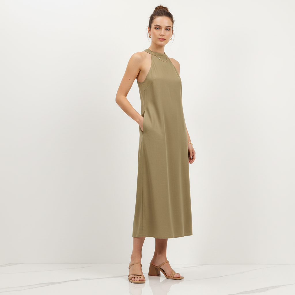 Sandalias minimalistas de tacón ancho Serene para mujer