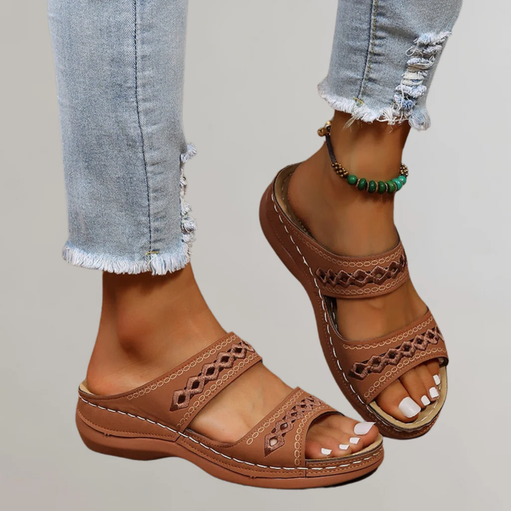 Sandalias ortopédicas para mujer, sandalias cómodas de verano