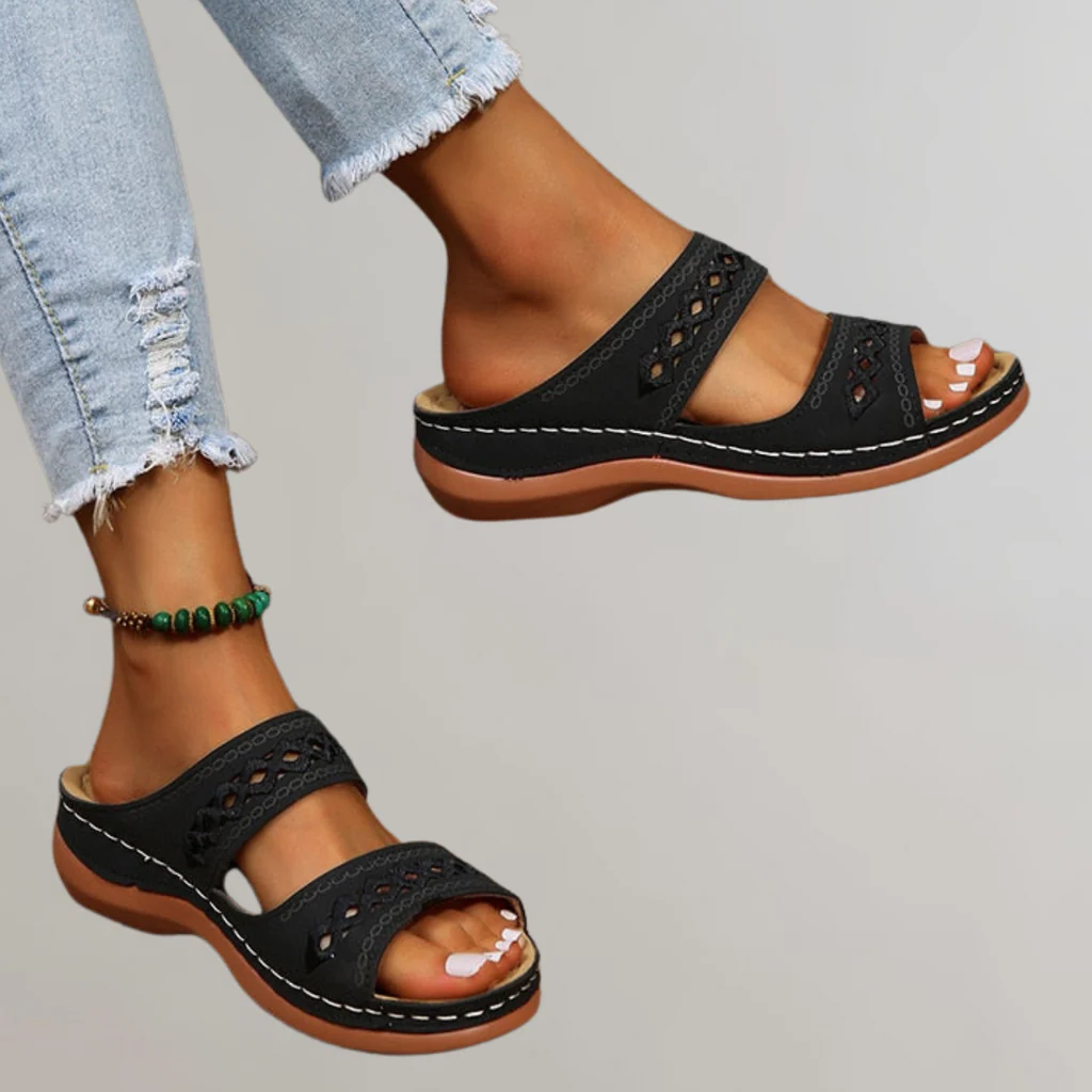 Sandalias ortopédicas para mujer, sandalias cómodas de verano