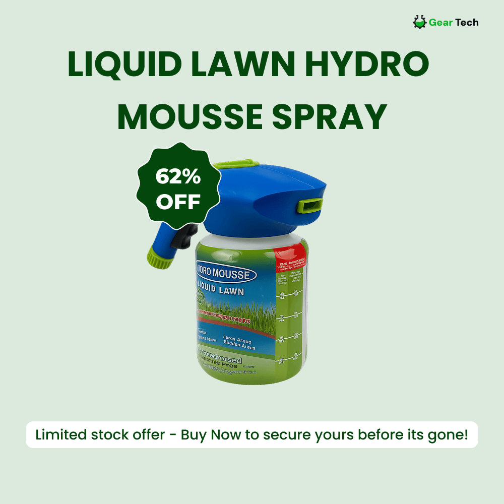Semillas de césped líquidas Hydro Mousse en spray para aplicación fácil en zonas irregulares y de mucho tránsito