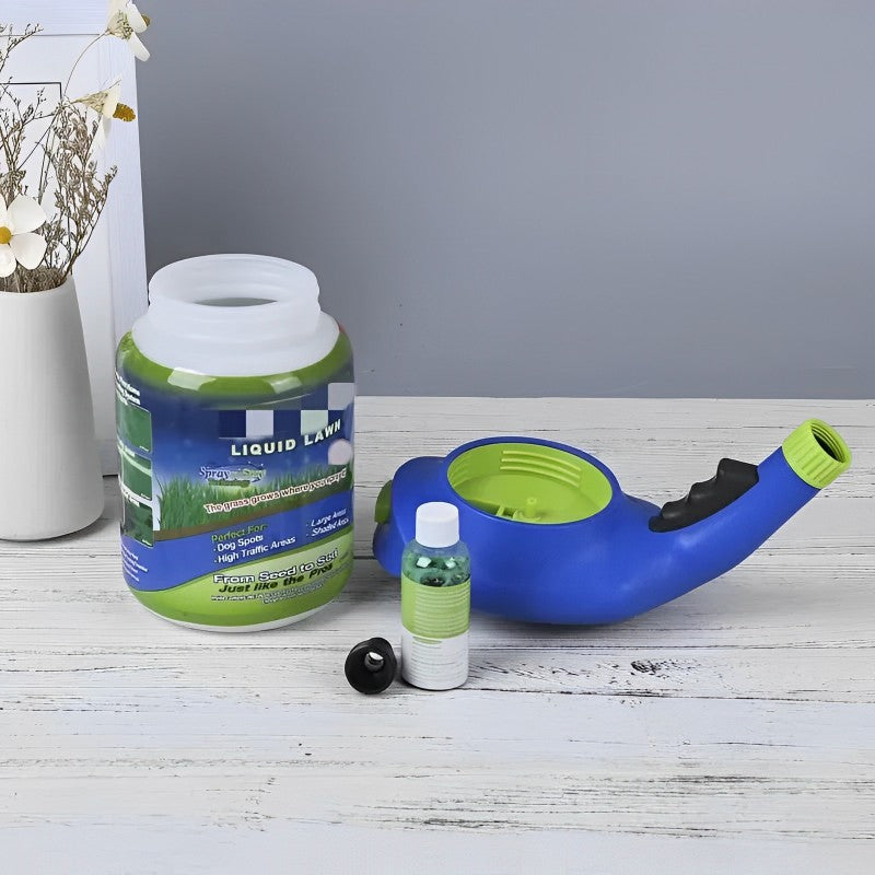 Semillas de césped líquidas Hydro Mousse en spray para aplicación fácil en zonas irregulares y de mucho tránsito