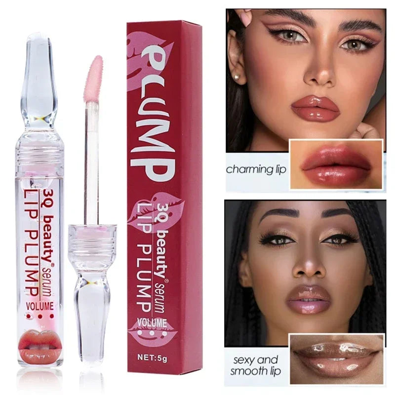 Sérum voluminizador de labios LumaGlow para labios más carnosos en minutos