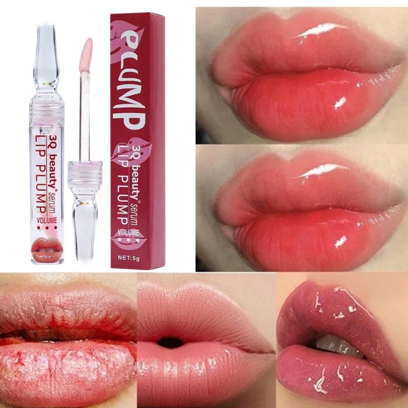 Sérum voluminizador de labios LumaGlow para labios más carnosos en minutos