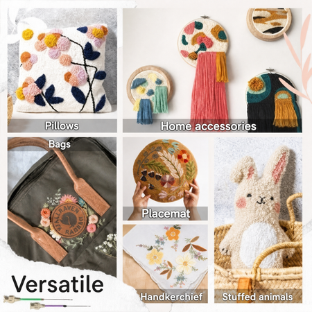 Set de agujas de bordar | Puntadas fáciles | Agujas con código de colores | EasyStitch