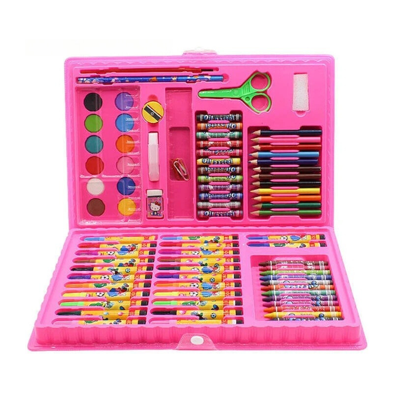Set de arte deluxe para niños con caballete