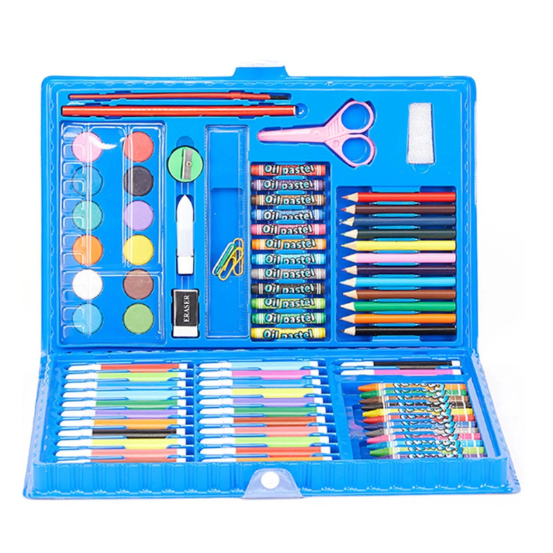 Set de arte deluxe para niños con caballete