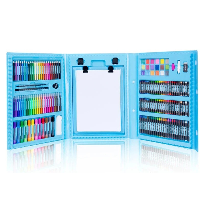 Set de arte deluxe para niños con caballete
