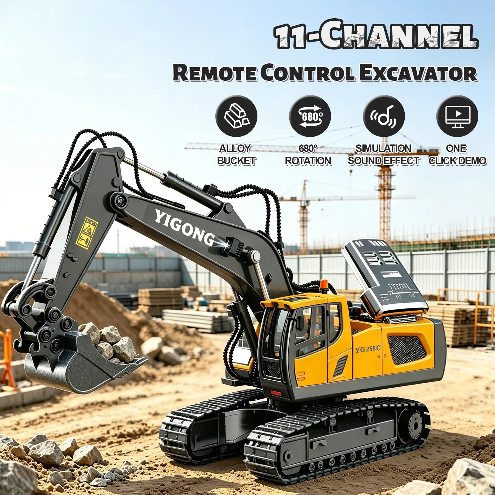 Set de construcción RC de 4 vehículos