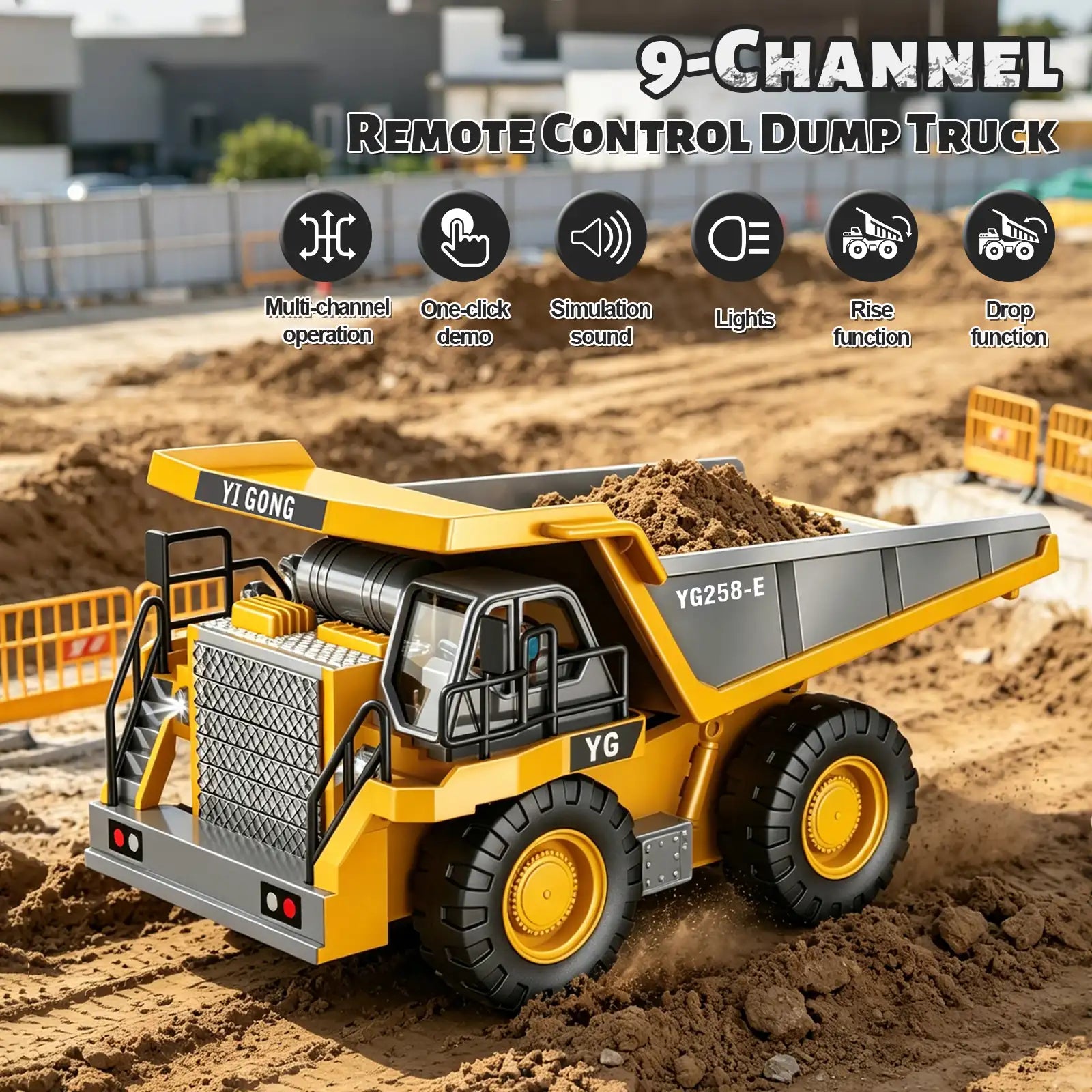 Set de construcción RC de 4 vehículos