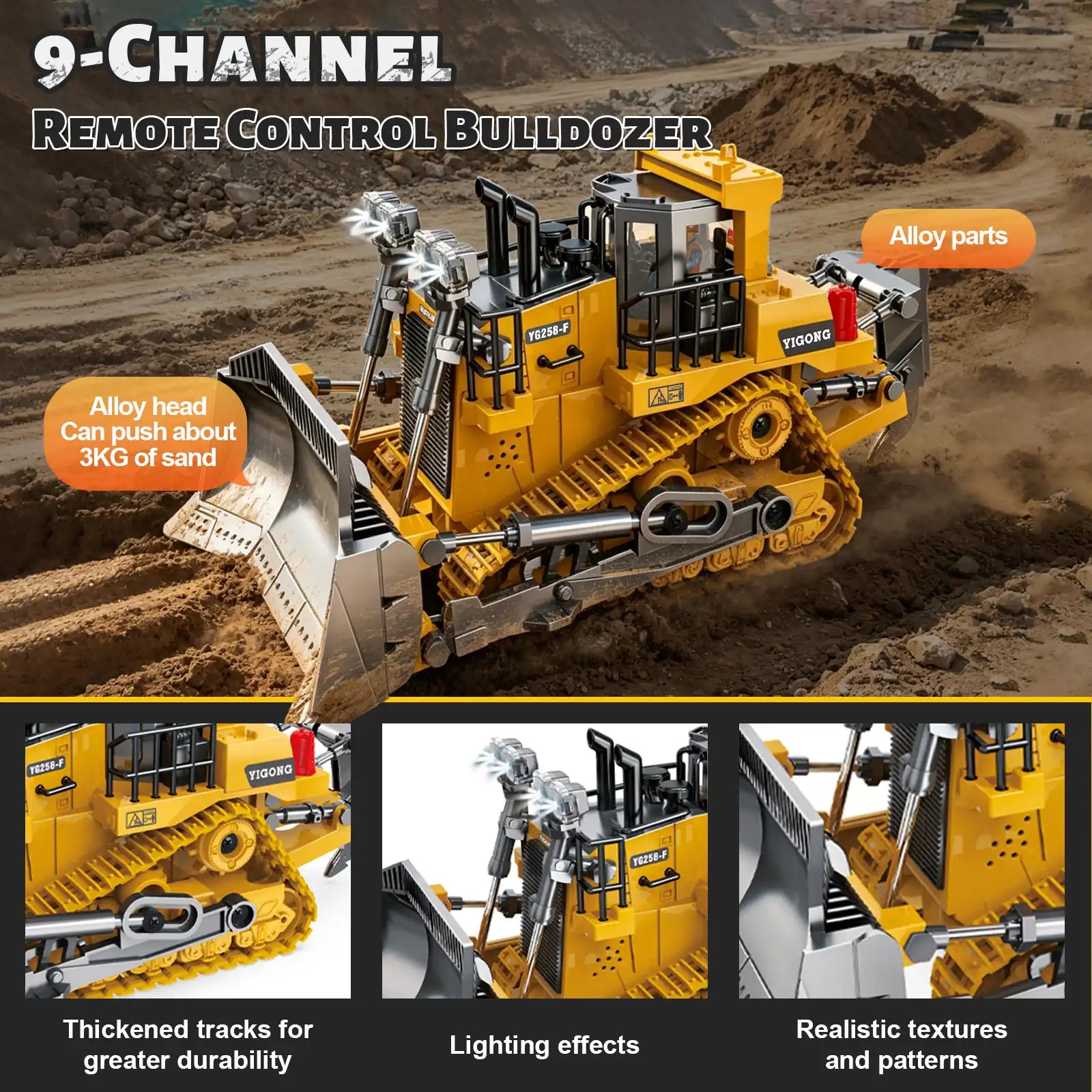Set de construcción RC de 4 vehículos
