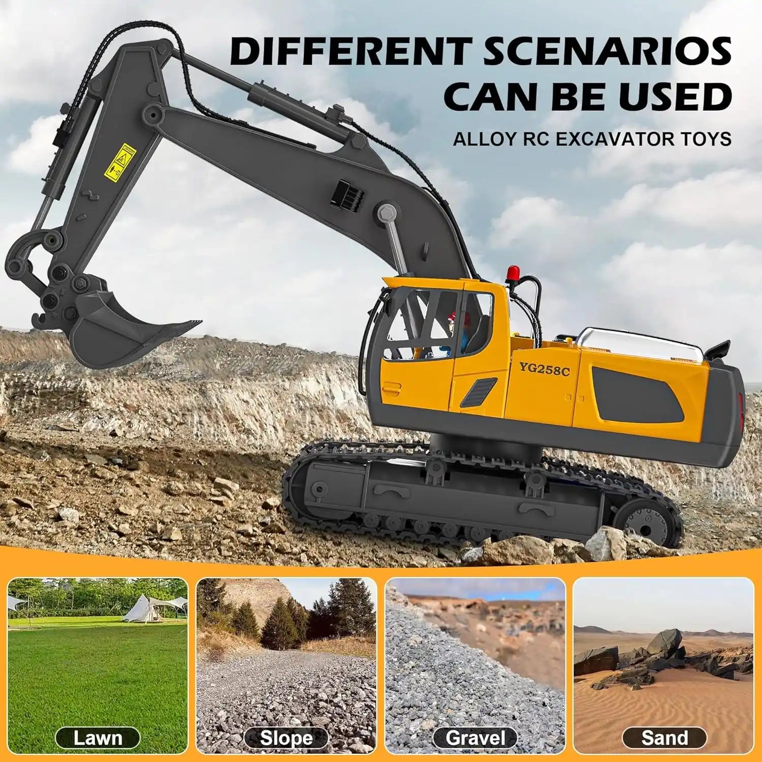 Set de construcción RC de 4 vehículos