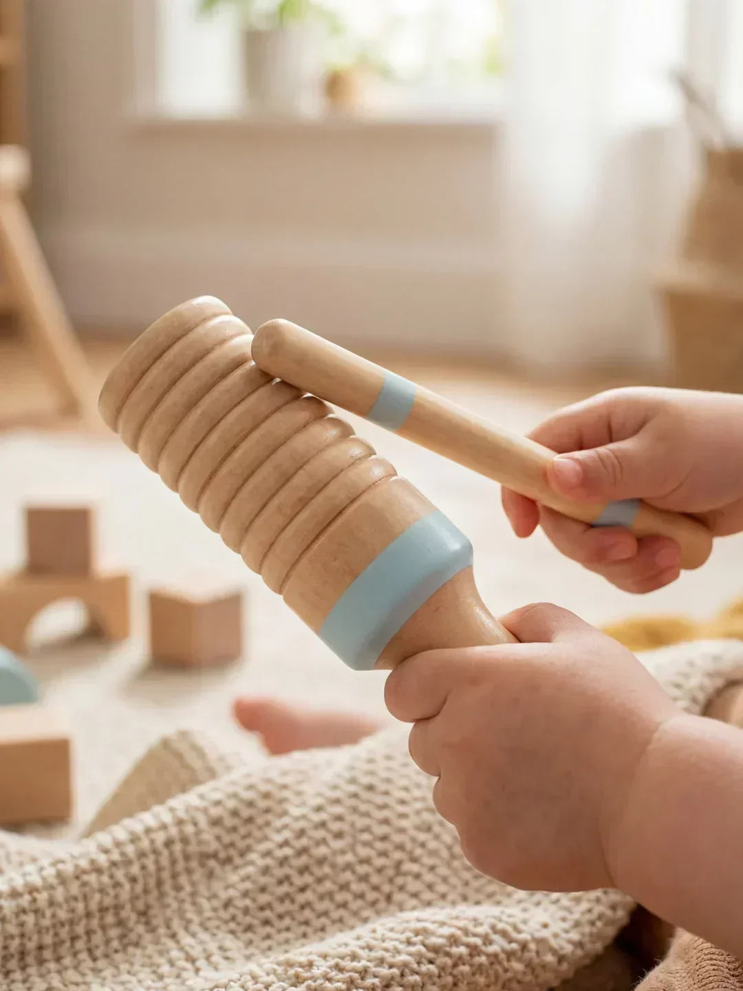 Set Premium de Instrumentos Musicales de Madera para Bebé 7 en 1