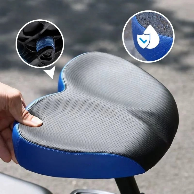 Sillín ancho para bicicleta