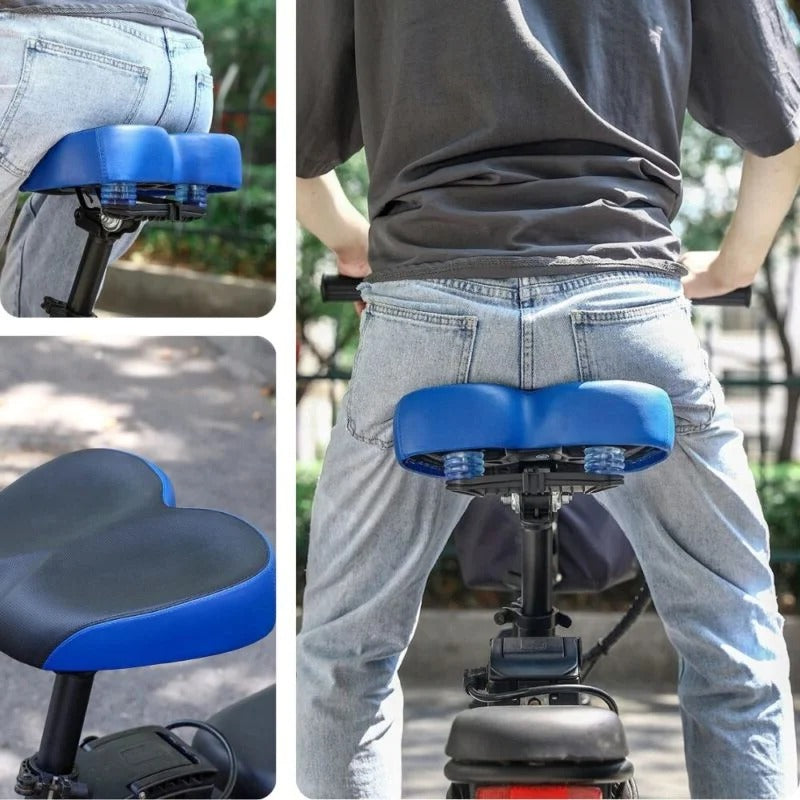 Sillín ancho para bicicleta