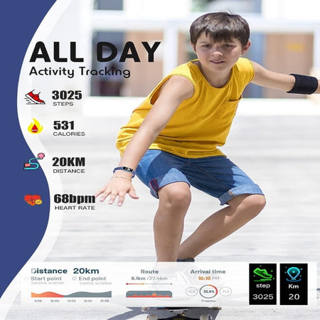 Smartwatch infantil con GPS, seguimiento de actividad y funciones de salud – Viona