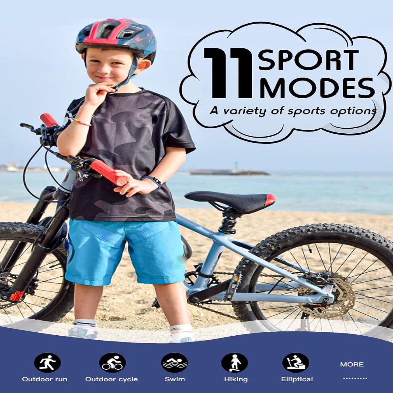 Smartwatch infantil con GPS, seguimiento de actividad y funciones de salud – Viona