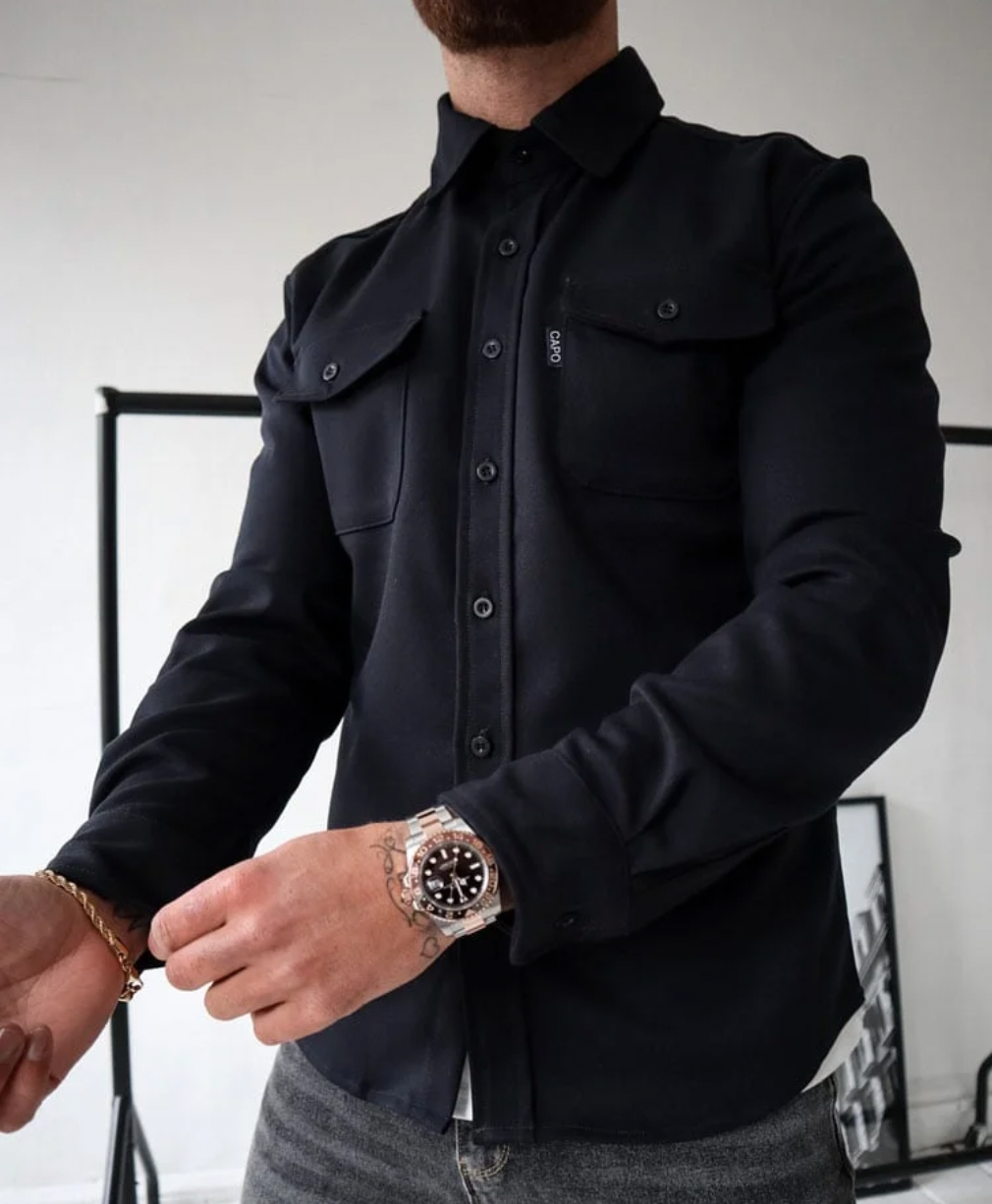 Sobrecamisa casual para hombre ideal para capas