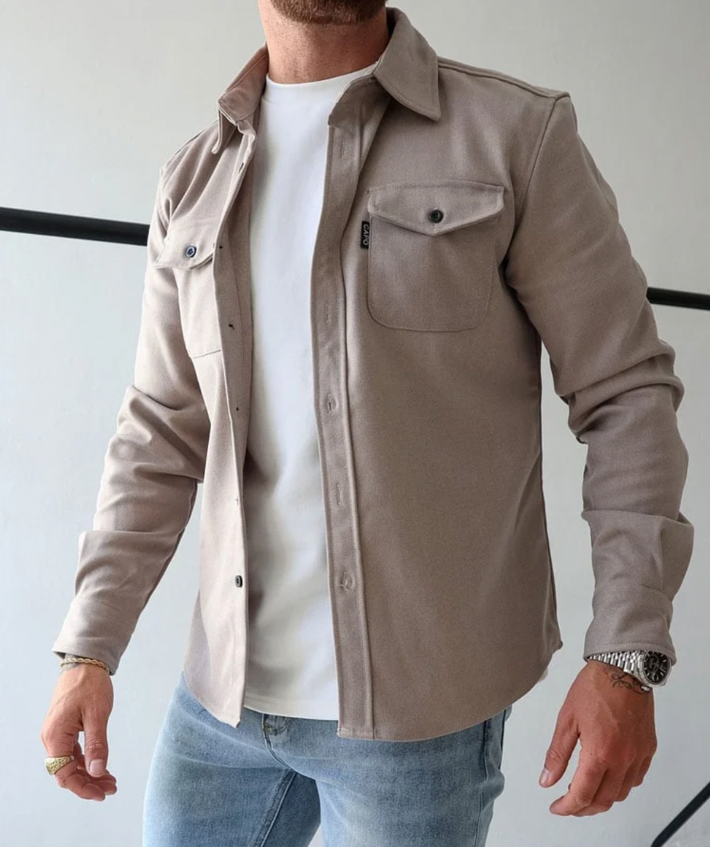Sobrecamisa casual para hombre ideal para capas